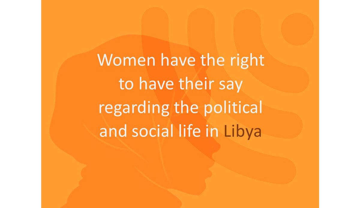 Libyan female activist's campaign for 16 days
