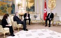 المبعوث الخاص إلى ليبيا يان كوبيش يلتقي رئيس الجمهورية التونسية