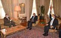 المبعوث الخاص للأمين العام للأمم المتحدة إلى ليبيا يلتقي بمسؤولين مصريين وإقليميين رفيعي المستوى وأطراف ليبية في القاهرة