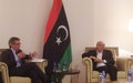 SRSG Bernardino Leon Meets Libyan Parliament's Speaker Akila Saleh. Tobruk, Monday 27 October 2014