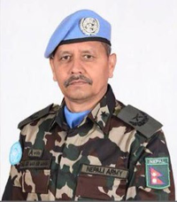 A photo of Major General Man Bahadur Mahara.